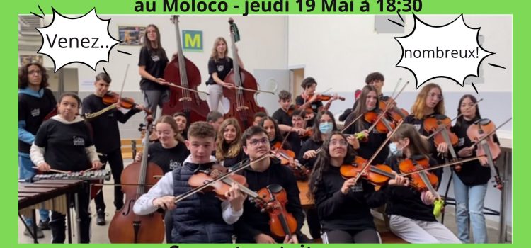 Classe orchestre GAM – Concert et cagnotte en ligne – voyage à Paris